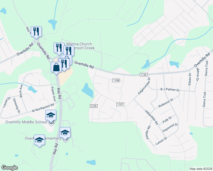 map of restaurants, bars, coffee shops, grocery stores, and more near 79 Columbus Court in Spring Lake