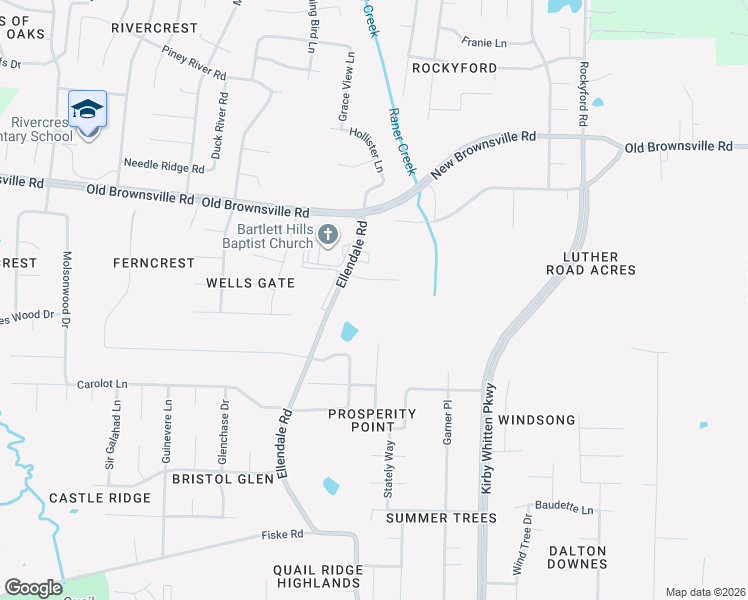 map of restaurants, bars, coffee shops, grocery stores, and more near 4668 Ellendale Road in Memphis