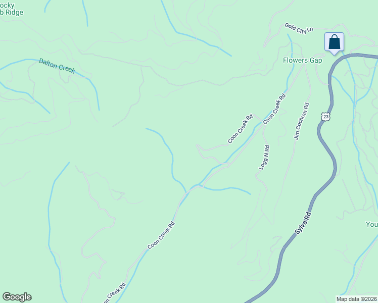 map of restaurants, bars, coffee shops, grocery stores, and more near 1268 Coon Creek Road in Franklin