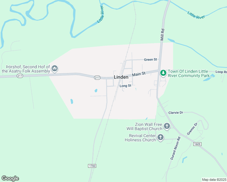 map of restaurants, bars, coffee shops, grocery stores, and more near 4804 Long Street in Linden