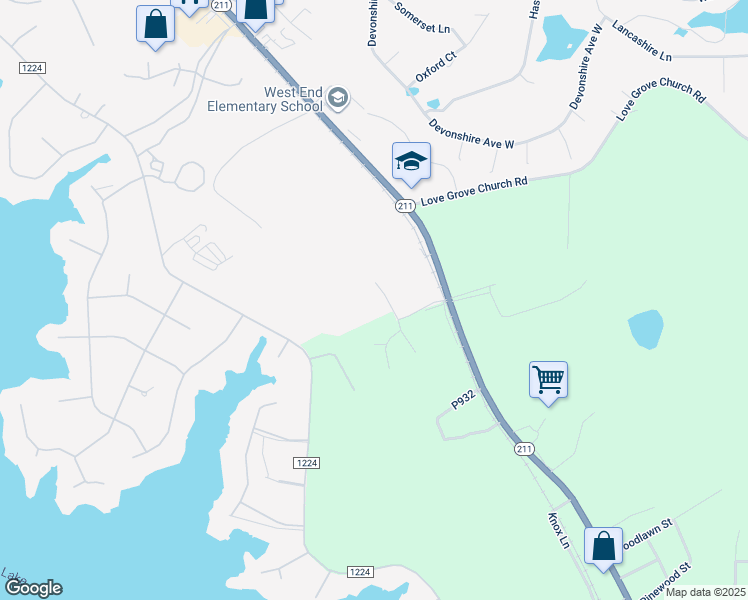 map of restaurants, bars, coffee shops, grocery stores, and more near 106 Holly Place in West End