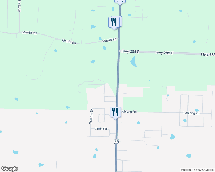 map of restaurants, bars, coffee shops, grocery stores, and more near 4 Valley View Lane in Greenbrier