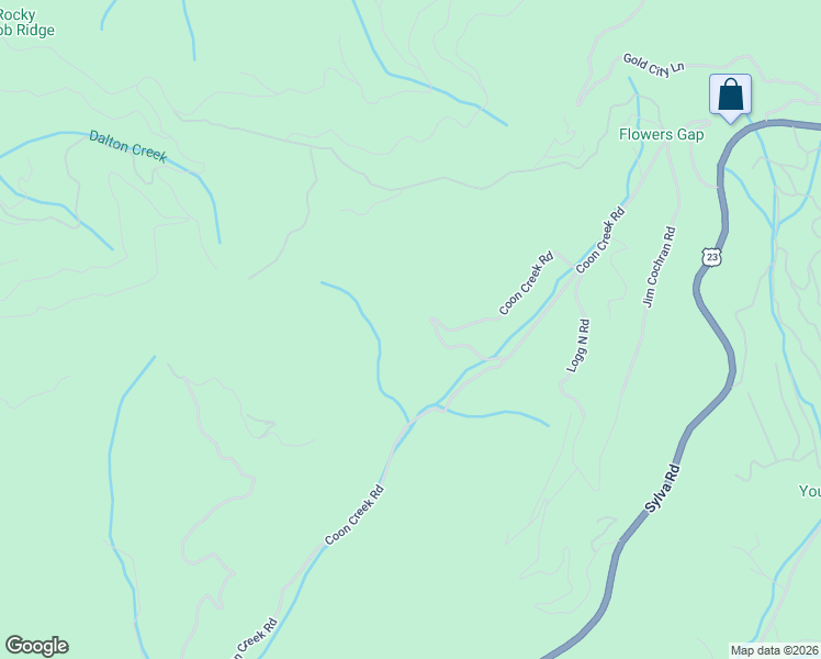 map of restaurants, bars, coffee shops, grocery stores, and more near 1268 Coon Creek Road in Franklin