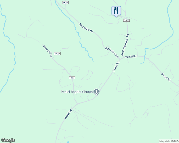 map of restaurants, bars, coffee shops, grocery stores, and more near 315 Woody Circle in Tryon