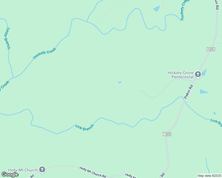 map of restaurants, bars, coffee shops, grocery stores, and more near Pekin Road in Candor