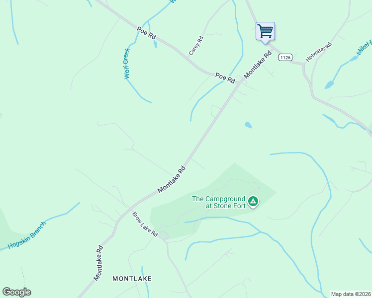 map of restaurants, bars, coffee shops, grocery stores, and more near 1412 Montlake Road in Soddy-Daisy