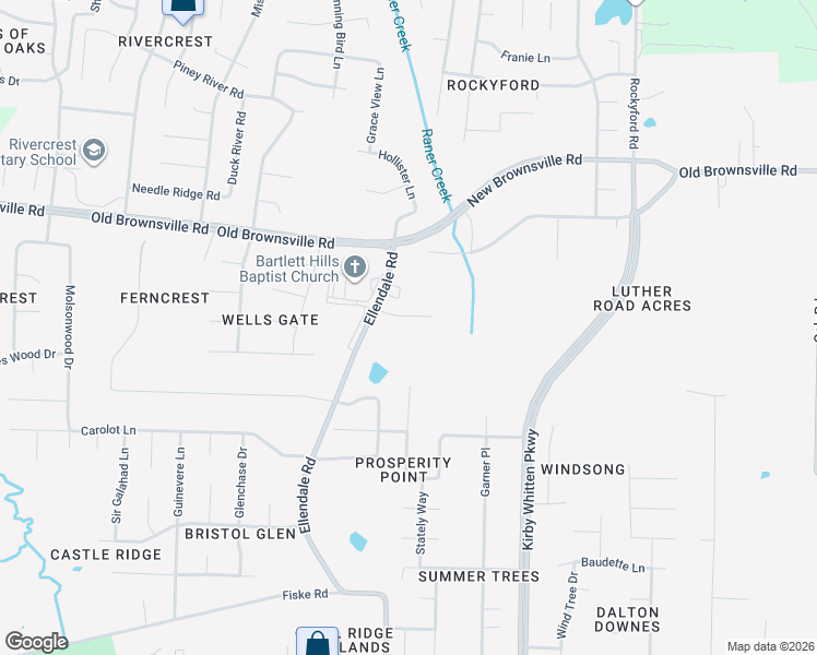 map of restaurants, bars, coffee shops, grocery stores, and more near 4668 Ellendale Road in Memphis