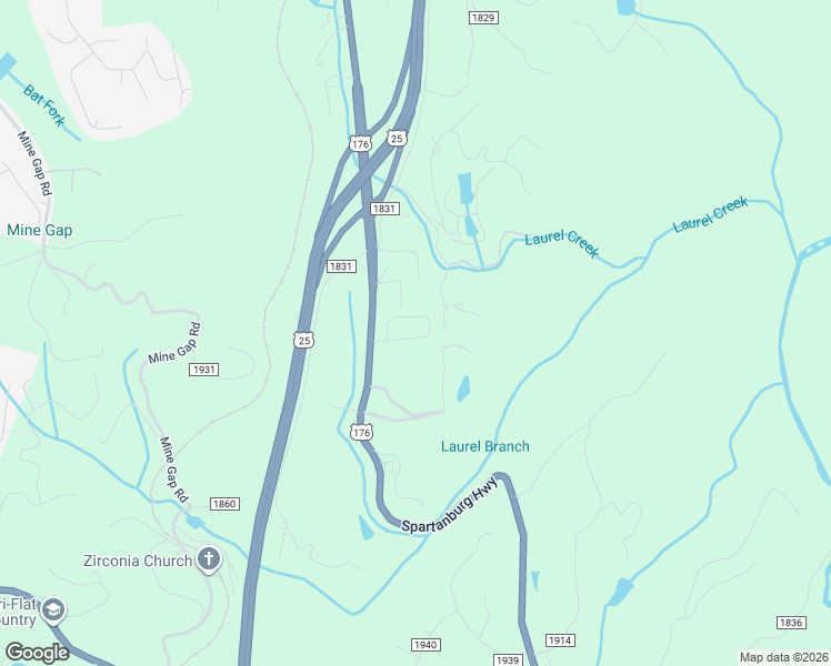 map of restaurants, bars, coffee shops, grocery stores, and more near 10 Providence Drive in Flat Rock