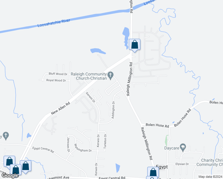 map of restaurants, bars, coffee shops, grocery stores, and more near 3938 Chelsea Hill Drive in Memphis
