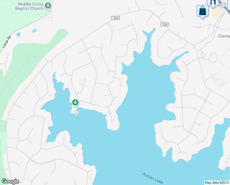 map of restaurants, bars, coffee shops, grocery stores, and more near 176 Simmons Drive in Biscoe