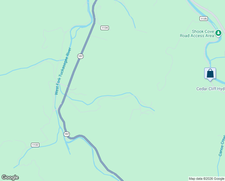 map of restaurants, bars, coffee shops, grocery stores, and more near 2 Hooper Chastain Road in Tuckasegee