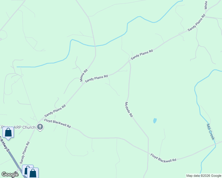 map of restaurants, bars, coffee shops, grocery stores, and more near 1194 Sandy Plains Road in Tryon