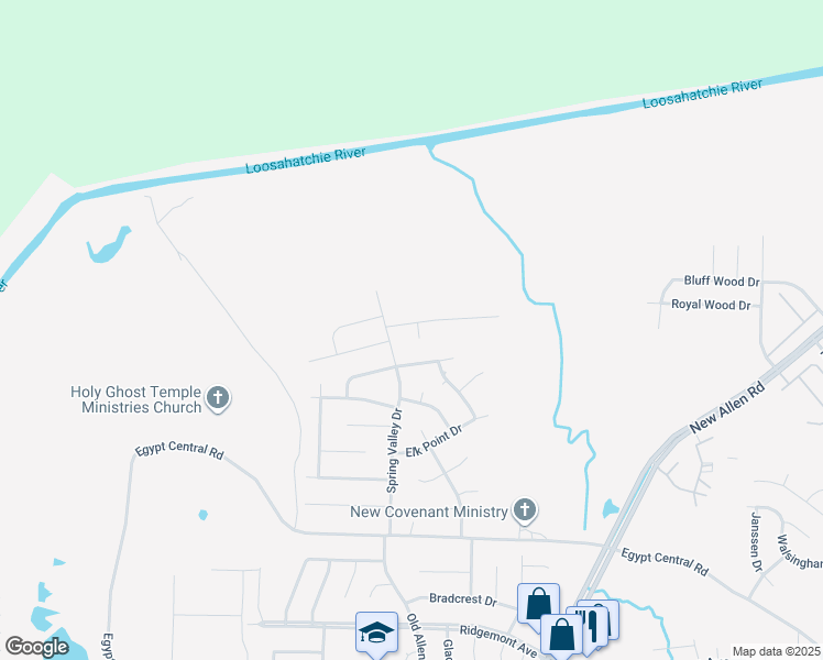 map of restaurants, bars, coffee shops, grocery stores, and more near 4693 Lone Rock Cove in Memphis