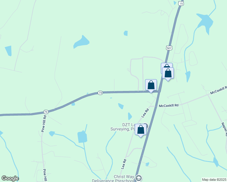 map of restaurants, bars, coffee shops, grocery stores, and more near 412 North Carolina 73 in West End