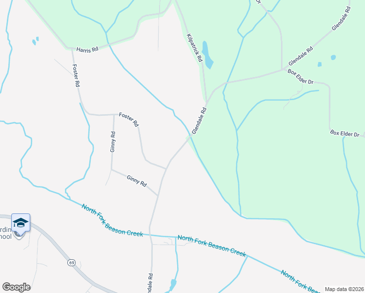 map of restaurants, bars, coffee shops, grocery stores, and more near 840 Glendale Road in Adamsville