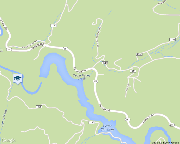 map of restaurants, bars, coffee shops, grocery stores, and more near 2502 Canada Road in Tuckasegee