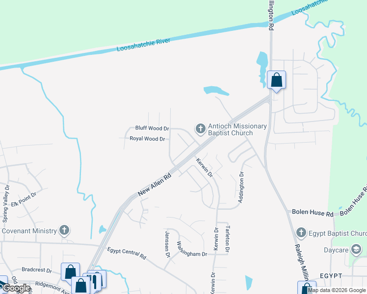 map of restaurants, bars, coffee shops, grocery stores, and more near 3789 Andreas Drive in Memphis