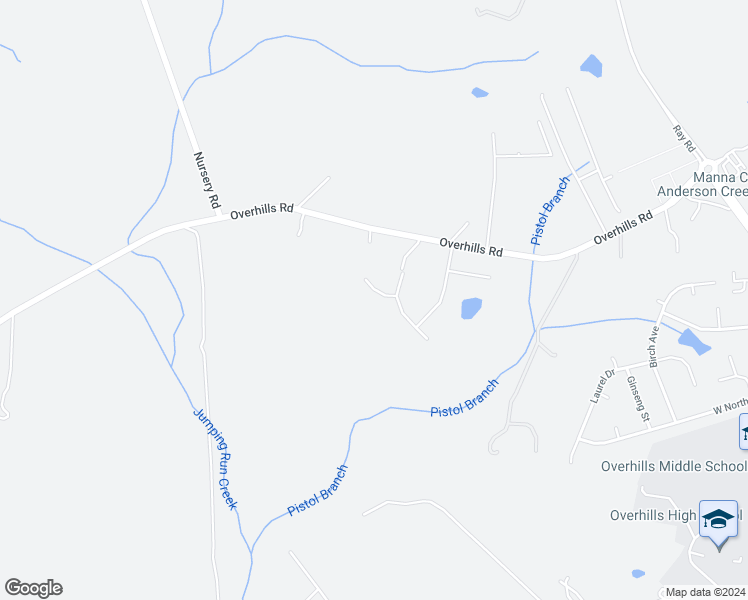 map of restaurants, bars, coffee shops, grocery stores, and more near 45 Crestview Place in Spring Lake