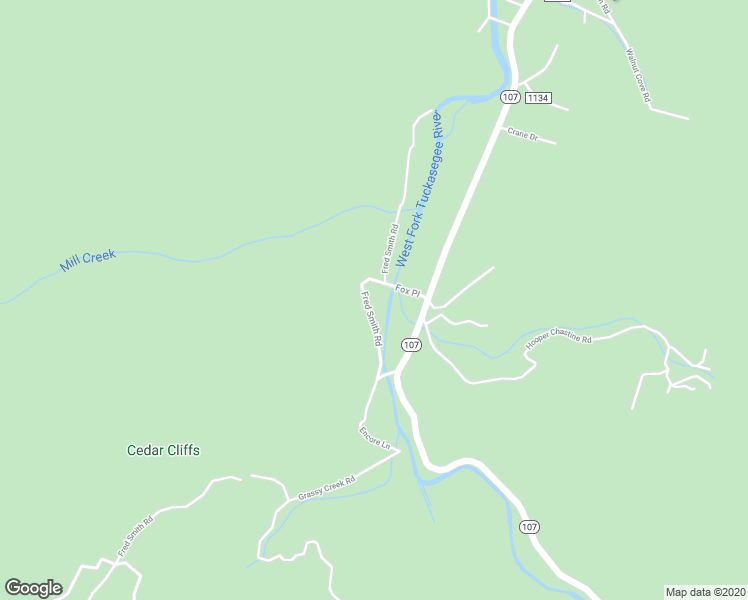 map of restaurants, bars, coffee shops, grocery stores, and more near 151 Encore Road in Tuckasegee