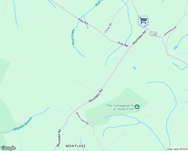 map of restaurants, bars, coffee shops, grocery stores, and more near 1412 Montlake Road in Soddy-Daisy