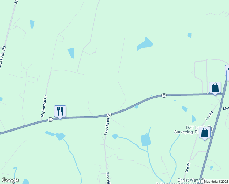 map of restaurants, bars, coffee shops, grocery stores, and more near 169 Standish Lane in Moore County