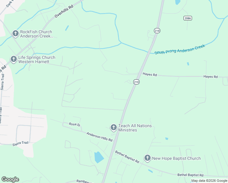 map of restaurants, bars, coffee shops, grocery stores, and more near 120 Mockingbird Lane in Spring Lake