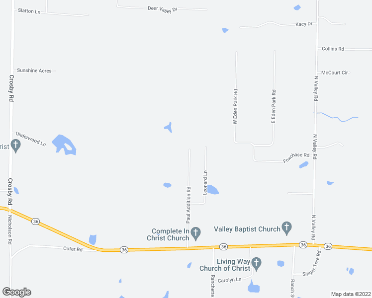 map of restaurants, bars, coffee shops, grocery stores, and more near 133 Paul Addition Road in Searcy