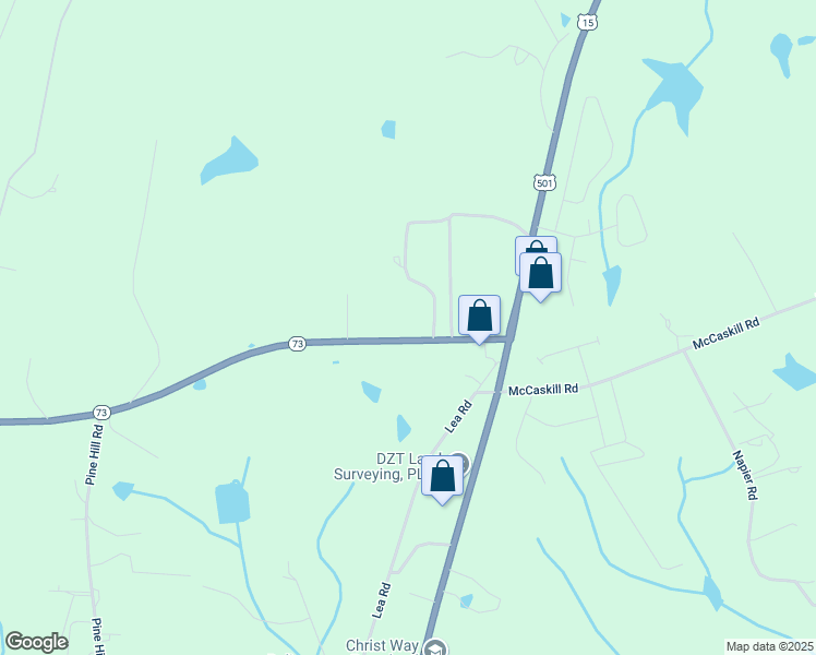 map of restaurants, bars, coffee shops, grocery stores, and more near 216 North Carolina 73 in Moore County