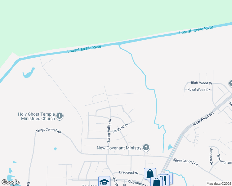 map of restaurants, bars, coffee shops, grocery stores, and more near 3360 Lone Rock Drive in Memphis