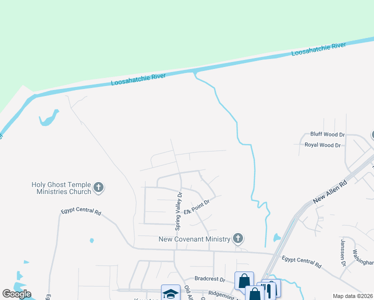 map of restaurants, bars, coffee shops, grocery stores, and more near 3360 Lone Rock Drive in Memphis