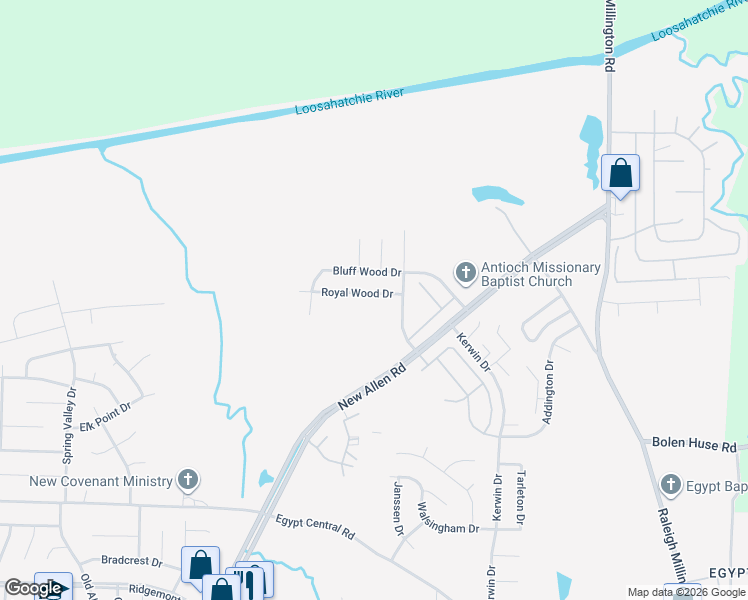 map of restaurants, bars, coffee shops, grocery stores, and more near 3715 Royal Wood Drive in Memphis