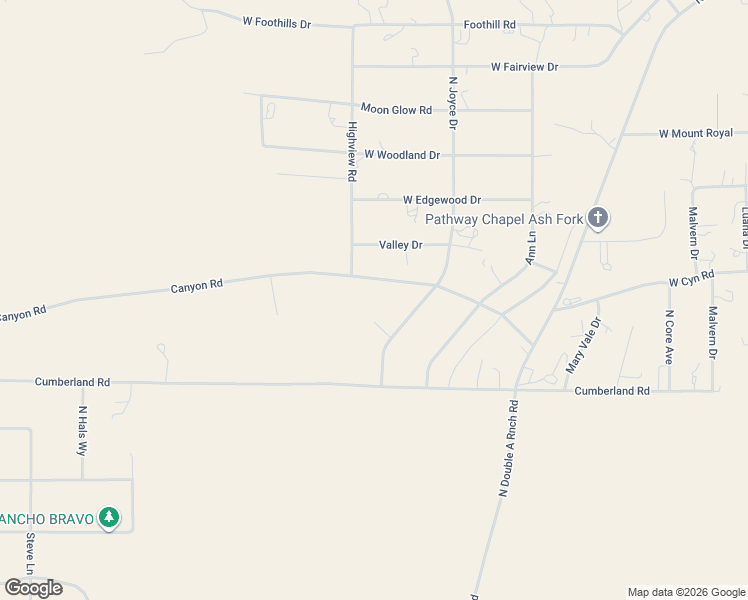 map of restaurants, bars, coffee shops, grocery stores, and more near 1413 Joyce Circle in Williams