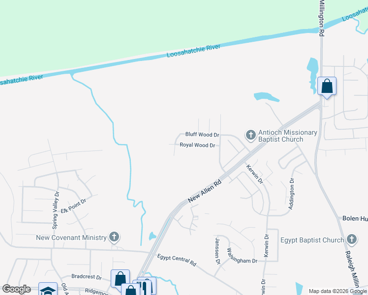 map of restaurants, bars, coffee shops, grocery stores, and more near 3653 Royal Wood Drive in Memphis