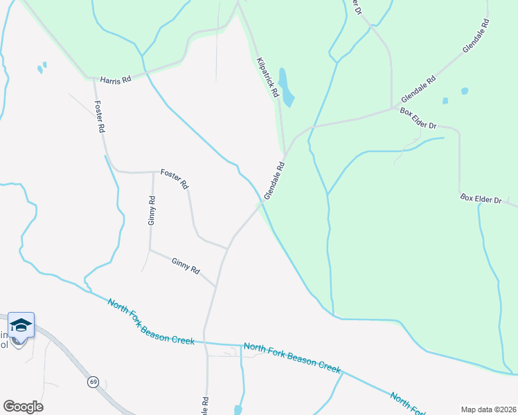 map of restaurants, bars, coffee shops, grocery stores, and more near 879 Glendale Road in Adamsville