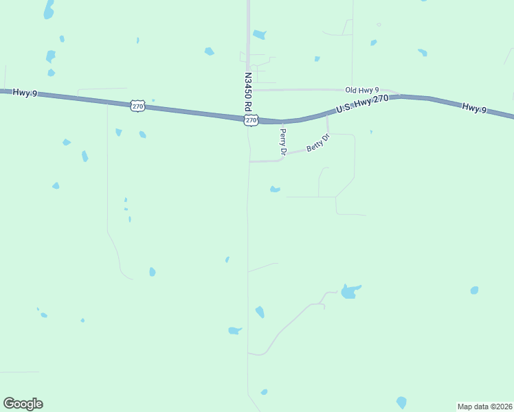 map of restaurants, bars, coffee shops, grocery stores, and more near South Rock Creek Road in Tecumseh