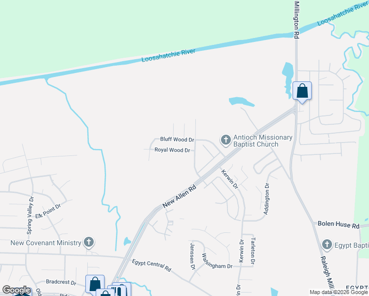 map of restaurants, bars, coffee shops, grocery stores, and more near 4705 Royal Ridge Drive in Memphis
