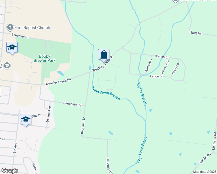 map of restaurants, bars, coffee shops, grocery stores, and more near 250 Sundance Drive in Lawrenceburg