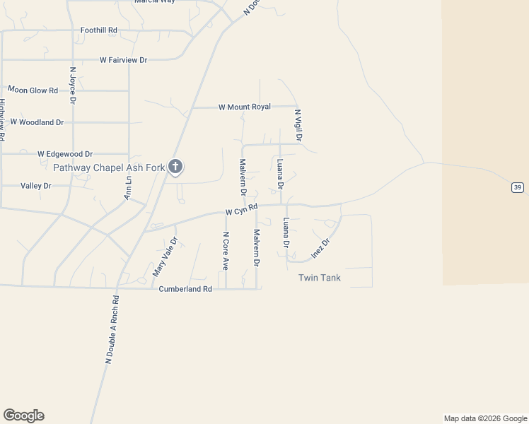 map of restaurants, bars, coffee shops, grocery stores, and more near 2237 Malvern Drive in Ash Fork