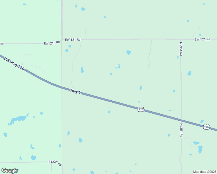 map of restaurants, bars, coffee shops, grocery stores, and more near 35025 Oklahoma 9 in Earlsboro
