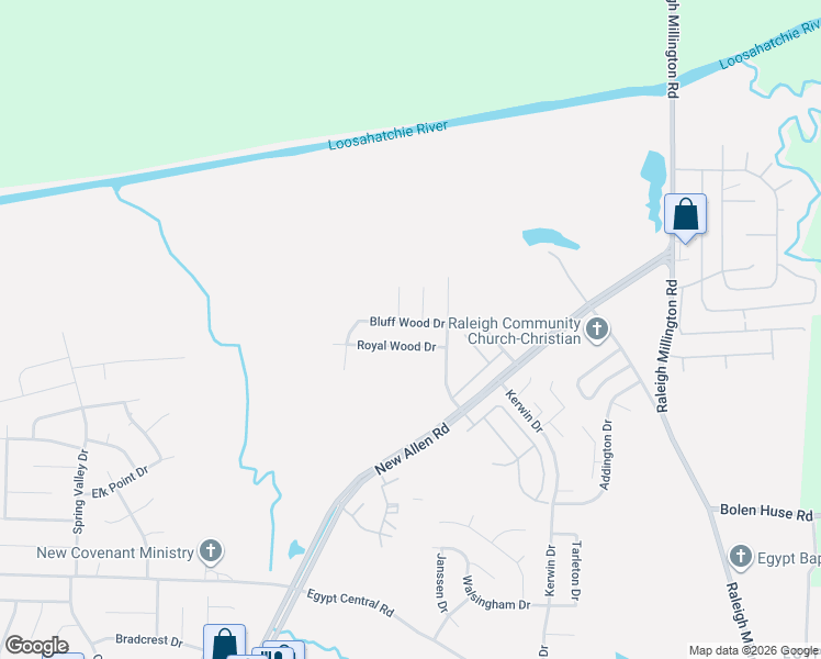 map of restaurants, bars, coffee shops, grocery stores, and more near 4762 Royal Elm Cove in Memphis