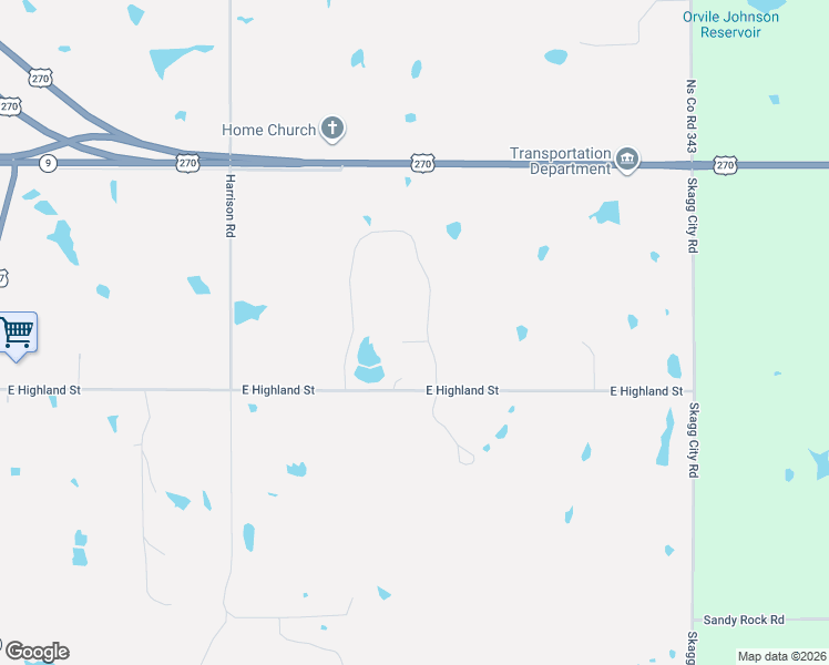 map of restaurants, bars, coffee shops, grocery stores, and more near 103 Lakeview Court in Tecumseh