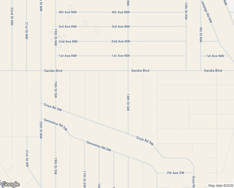 map of restaurants, bars, coffee shops, grocery stores, and more near 105 15th Street Southwest in Rio Rancho