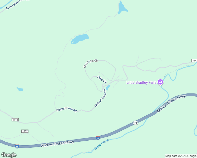 map of restaurants, bars, coffee shops, grocery stores, and more near 31 Echo Lane in Saluda