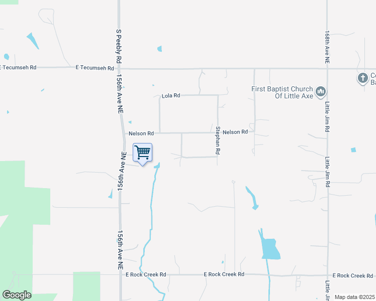 map of restaurants, bars, coffee shops, grocery stores, and more near 15920 Nelson Road in Norman