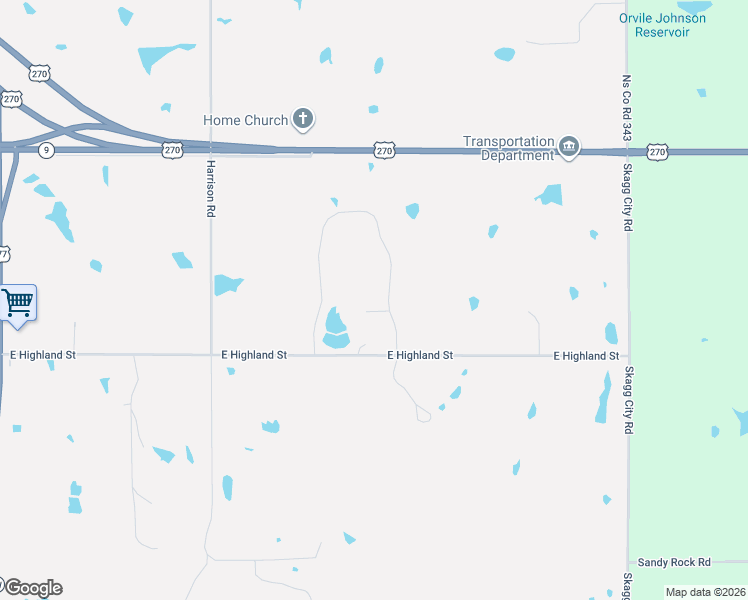 map of restaurants, bars, coffee shops, grocery stores, and more near 103 Lakeview Court in Tecumseh
