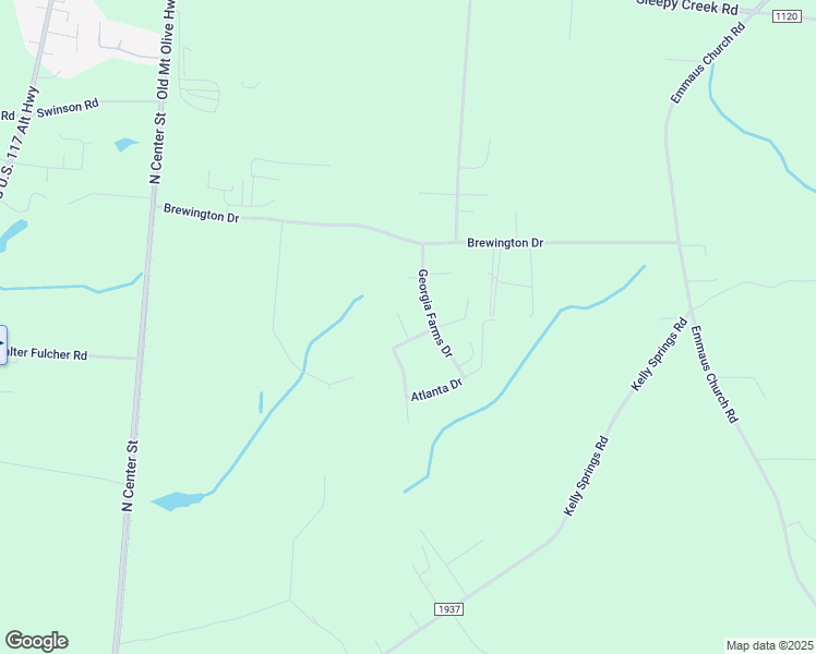 map of restaurants, bars, coffee shops, grocery stores, and more near 203 Athens Drive in Dudley