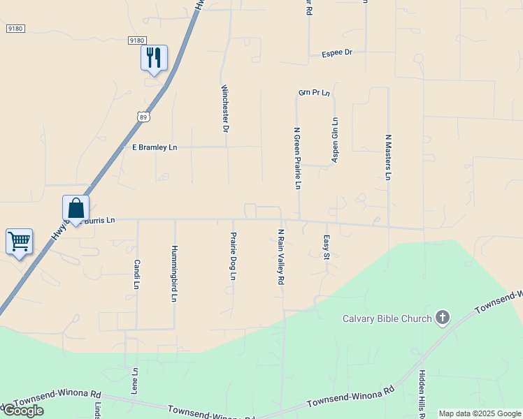 map of restaurants, bars, coffee shops, grocery stores, and more near 8085 Remington Drive in Flagstaff