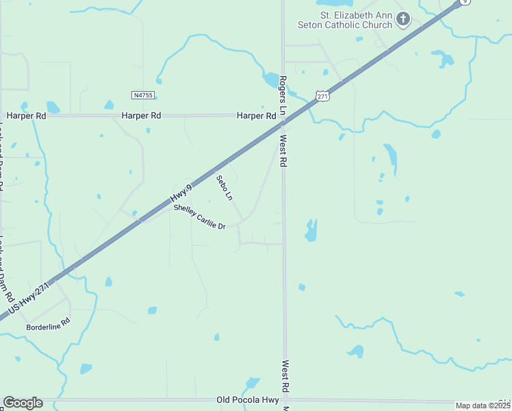 map of restaurants, bars, coffee shops, grocery stores, and more near 17137 Shelley Carlile Drive in Spiro