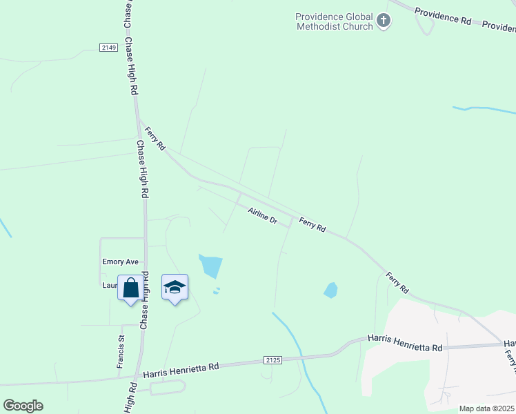 map of restaurants, bars, coffee shops, grocery stores, and more near 394 Ferry Road in Forest City
