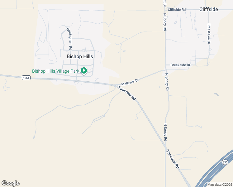 map of restaurants, bars, coffee shops, grocery stores, and more near Huello Del Venado in Amarillo